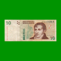 REPOSICION BILLETE CONVERTIBLE SEGUNDO DISEÑO $ 10,00, BOT 3434, ESTADO MUY BUENO- .-