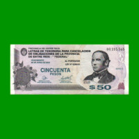 BONO DE ENTRE RIOS $ 50,00, EC 340, AÑO 31/12/2001, ESTADO EXCELENTE.-