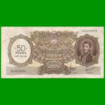 MONEDA NACIONAL $5.000,00 RESELLADO A $50,00 PESOS LEY 18.188, BOT 2218, AÑO 1970, ESTADO MUY BUENO.-