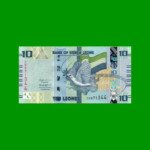 BILLETE DE SIERRA LEONA 10 LEONES, PICK 37, AÑO 2022, ESTADO SIN CIRCULAR.-