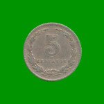 MONEDA DE ARGENTINA, M$N 2DA CIRCULACION, 0,05 CTVOS, AÑO 1921, ESTADO USADA.-