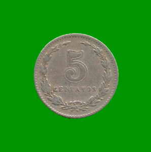 MONEDA DE ARGENTINA, M$N 2DA CIRCULACION, 0,05 CTVOS, AÑO 1921, ESTADO USADA.-