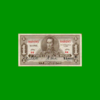 BILLETE DE BOLIVIA 1 BOLIVIANO, PICK 128a, AÑO 1928, ESTADO EXCELENTE.-
