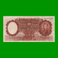 MONEDA NACIONAL $100,00, BOT 2068a, AÑO 1964, ESTADO MUY BUENO- .-