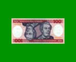 BILLETE DE BRASIL 100 CRUZEIROS, PICK 198b, AÑO 1984, ESTADO SIN CIRCULAR.-