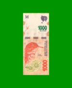 PESOS 3er DISEÑO $1.000,00, COL NEW, SERIE Y, ESTADO SIN CIRCULAR.-