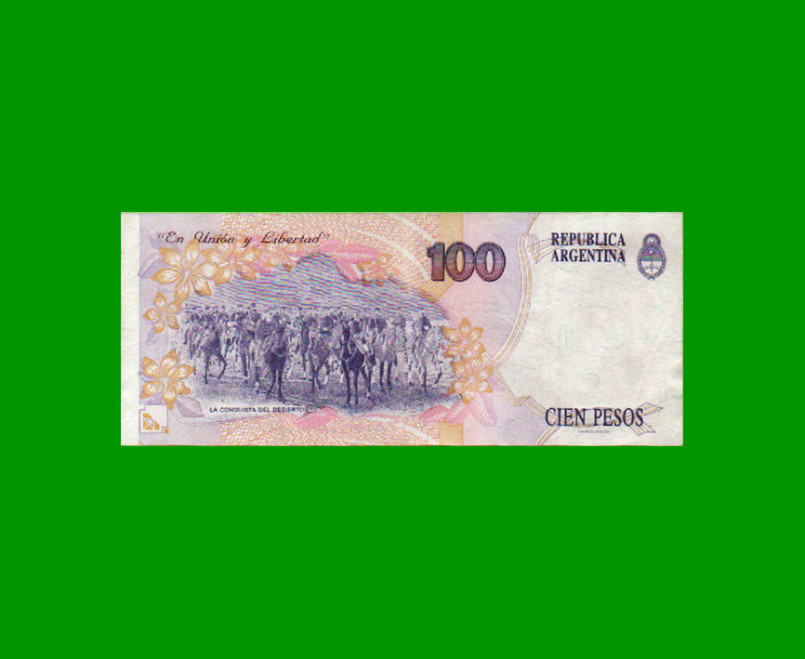 PESOS CONVERTIBLES 1er DISEÑO $100,00, BOT 3085, AÑO 1997, ESTADO MUY BUENO.- - Imagen 2