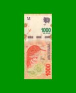 PESOS 3er DISEÑO $1.000,00, COL 6037, SERIE AA, ESTADO SIN CIRCULAR.-