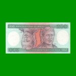 BILLETE DE BRASIL 200 CRUZEIROS, PICK 199a, AÑO 1981, ESTADO EXCELENTE.-
