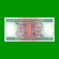 BILLETE DE BRASIL 200 CRUZEIROS, PICK 199a, AÑO 1981, ESTADO EXCELENTE.-