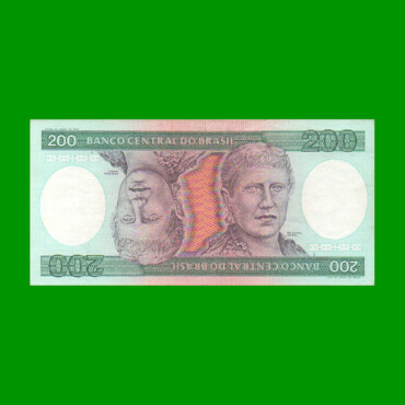BILLETE DE BRASIL 200 CRUZEIROS, PICK 199a, AÑO 1981, ESTADO EXCELENTE.-