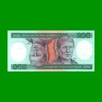 BILLETE DE BRASIL 200 CRUZEIROS, PICK 199b, AÑO 1984, ESTADO EXCELENTE+ .-