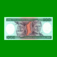 BILLETE DE BRASIL 200 CRUZEIROS, PICK 199b, AÑO 1984, ESTADO EXCELENTE+ .-