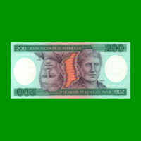 BILLETE DE BRASIL 200 CRUZEIROS, PICK 199b, AÑO 1984, ESTADO SIN CIRCULAR.-
