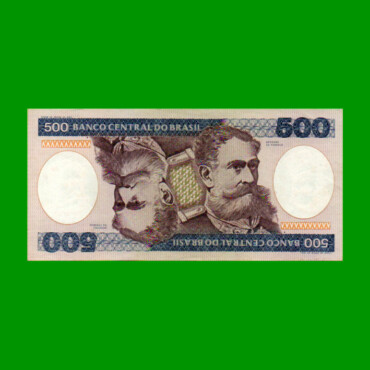 BILLETE DE BRASIL 500 CRUZEIROS, PICK 200a, AÑO 1981, ESTADO SIN CIRCULAR.-