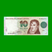PESOS CONVERTIBLES 1er DISEÑO $10,00, BOT 3043, AÑO 1994, ESTADO MUY BUENO+ .-