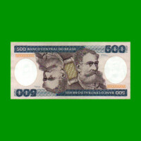 BILLETE DE BRASIL 500 CRUZEIROS, PICK 200b, AÑO 1985, ESTADO EXCELENTE.-