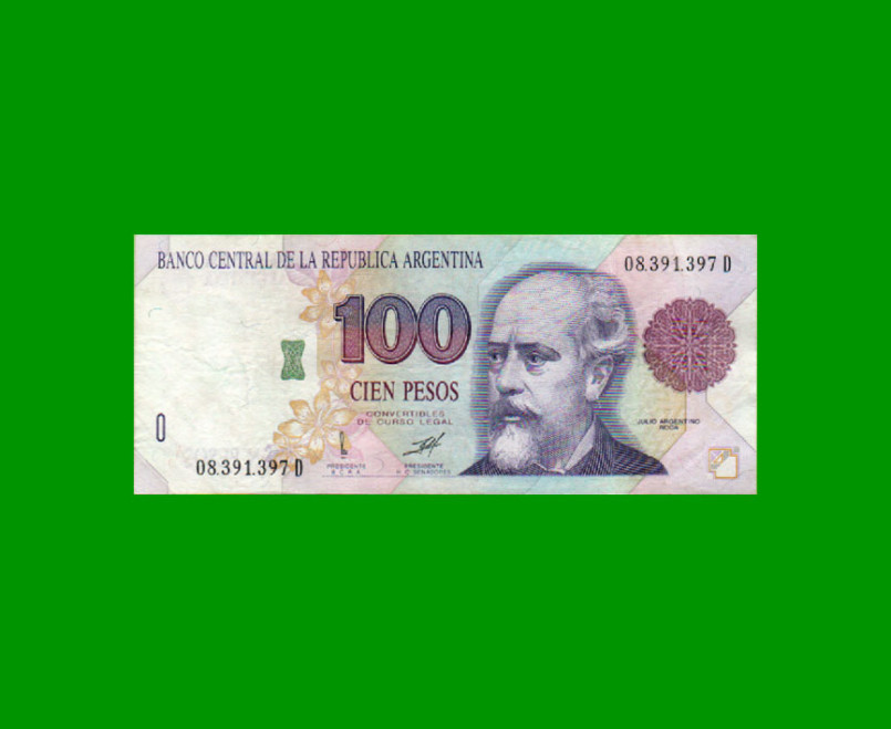 PESOS CONVERTIBLES 1er DISEÑO $100,00, BOT 3086, AÑO 1997, ESTADO EXCELENTE- .-