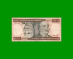 BILLETE DE BRASIL 1.000 CRUZEIROS, PICK 201a, AÑO 1981, ESTADO BUENO.-