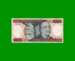 BILLETE DE BRASIL 1.000 CRUZEIROS, PICK 201a, AÑO 1981, ESTADO MUY BUENO+ .-