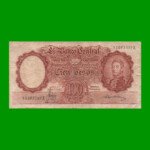MONEDA NACIONAL $100,00, BOT 2075a, AÑO 1966, ESTADO BUENO.-