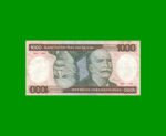 BILLETE DE BRASIL 1.000 CRUZEIROS, PICK 201c, AÑO 1985, ESTADO MUY BUENO- .-