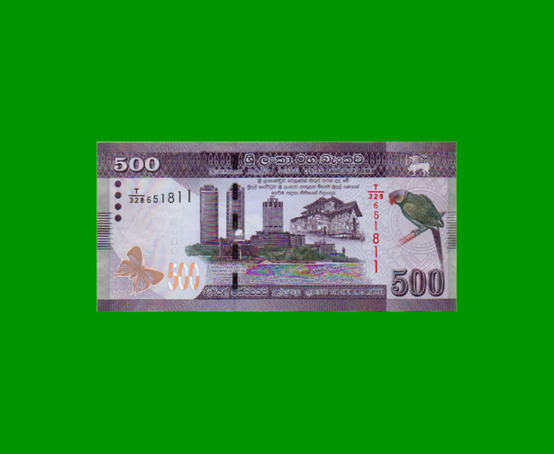 BILLETE DE SRI LANKA 500 RUPIAS, PICK 126, AÑO 2020, ESTADO SIN CIRCULAR.-