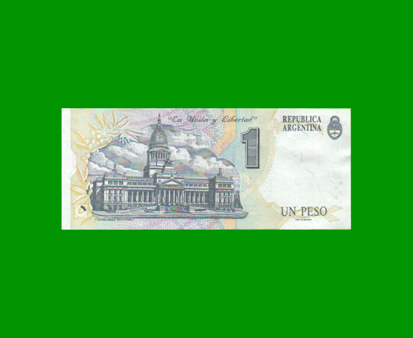 PESOS CONVERTIBLES 1er DISEÑO $1,00, BOT 3009a, AÑO 1994, ESTADO EXCELENTE.- - Imagen 2