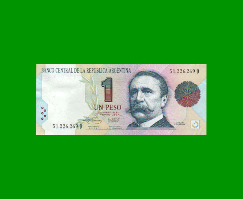 PESOS CONVERTIBLES 1er DISEÑO $1,00, BOT 3009a, AÑO 1994, ESTADO EXCELENTE.-