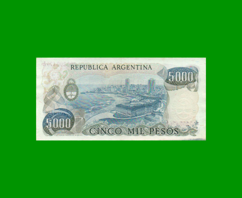 REPOSICION BILLETE PESOS LEY 18.188 $ 5.000,00, BOT 2466b, ESTADO EXCELENTE.- - Imagen 2