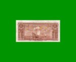BILLETE DE URUGUAY $1,00, PICK 35c, SERIE D, ESTADO BUENO+ .- - Imagen 2