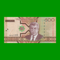 BILLETE DE TURKMENISTAN 500 MANAT, PICK 19, AÑO 2005, ESTADO SIN CIRCULAR.-