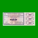 BONO DE CORDOBA $ 100,00, EC 271, AÑO 1995, SERIE A, ESTADO EXCELENTE- .-