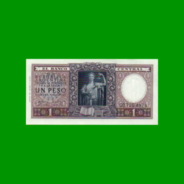 MONEDA NACIONAL $ 1,00, BOT 1908, AÑO 1952, ESTADO EXCELENTE+ .-