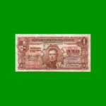 BILLETE DE URUGUAY $1,00, PICK 35c, SERIE D, ESTADO BUENO+ .-