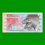 BILLETE DE BERINGIA 1.000.000 DINARES, POLYMERO FANTASIA, AÑO 2012, ESTADO SIN CIRCULAR.-