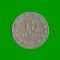 MONEDA DE ARGENTINA, M$N 2DA CIRCULACION, 0,10 CTVOS, AÑO 1921, ESTADO USADA.-