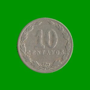 MONEDA DE ARGENTINA, M$N 2DA CIRCULACION, 0,10 CTVOS, AÑO 1921, ESTADO USADA.-
