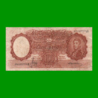 MONEDA NACIONAL $100,00, BOT 2076, AÑO 1967, ESTADO BUENO.-
