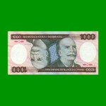BILLETE DE BRASIL 1.000 CRUZEIROS, PICK 201c, AÑO 1985, ESTADO EXCELENTE+ .-