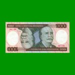 BILLETE DE BRASIL 1.000 CRUZEIROS, PICK 201c, AÑO 1985, ESTADO SIN CIRCULAR.-