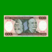 BILLETE DE BRASIL 1.000 CRUZEIROS, PICK 201c, AÑO 1985, ESTADO SIN CIRCULAR.-