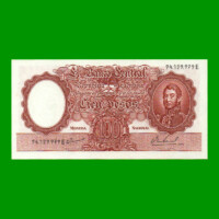 MONEDA NACIONAL $100,00, BOT 2080, AÑO 1967, ESTADO EXCELENTE+ .-