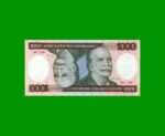 BILLETE DE BRASIL 1.000 CRUZEIROS, PICK 201d, AÑO 1986, ESTADO SIN CIRCULAR.-