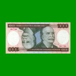 BILLETE DE BRASIL 1.000 CRUZEIROS, PICK 201d, AÑO 1986, ESTADO SIN CIRCULAR.-