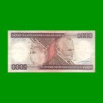 BILLETE DE BRASIL 5.000 CRUZEIROS, PICK 202d, AÑO 1985, ESTADO MUY BUENO- .-