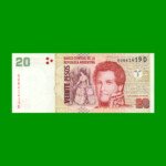 PESOS CONVERTIBLES 2do DISEÑO $20,00, BOT 3521, AÑO 2008, ESTADO SIN CIRCULAR.-