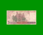 BILLETE DE BRASIL 50.000 CRUZEIROS, PICK 204a, AÑO 1984, ESTADO BUENO.- - Imagen 2