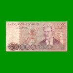 BILLETE DE BRASIL 50.000 CRUZEIROS, PICK 204c, AÑO 1985, ESTADO BUENO.-