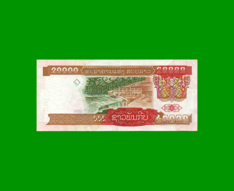 BILLETE DE LAOS 20.000 KIP, PICK 36a, AÑO 2002, ESTADO EXCELENTE.- - Imagen 2